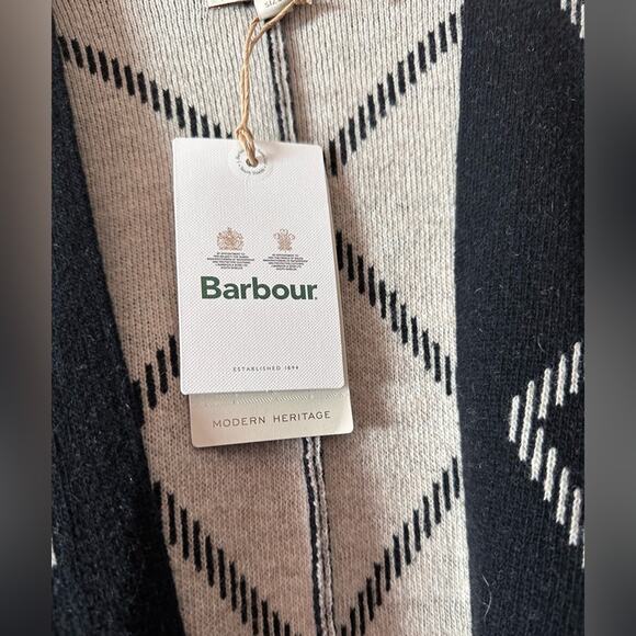 BARBOUR COSMIA Wool Blend CAPE BLACK OS NEW - Picture 3 of 8